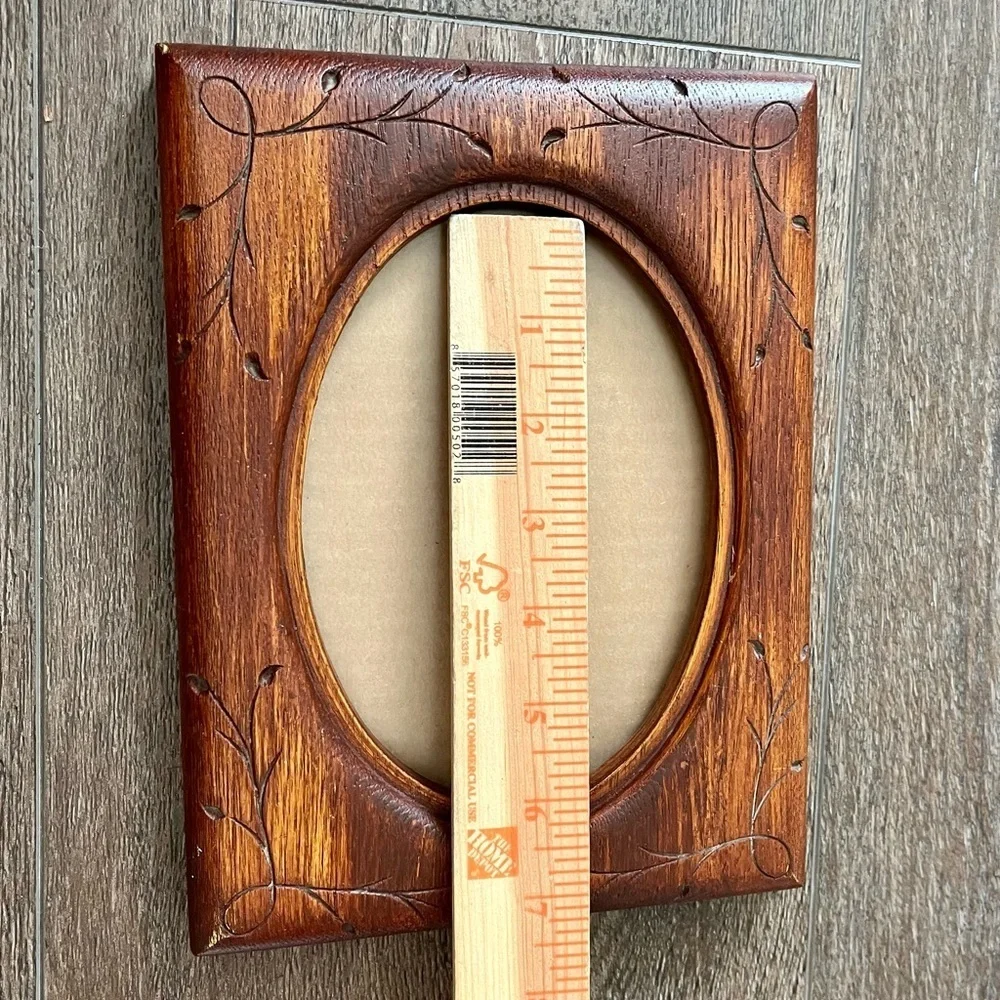Elegant Brown Wooden Photo Frame 7/9 inches
